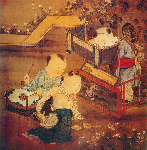 800年前的儿童玩些什么玩具几幅古画带您一探究竟