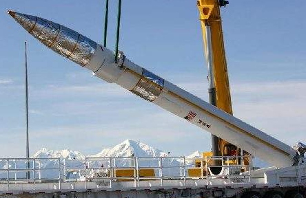 位于太平洋马绍尔群岛夸贾林环礁的试验场发射了一枚模拟洲际弹道导弹