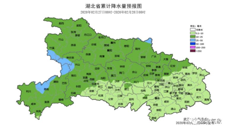 28日天气:鄂西北零星小雨转阴天;江汉平原东部,鄂东南阴天有小到中雨