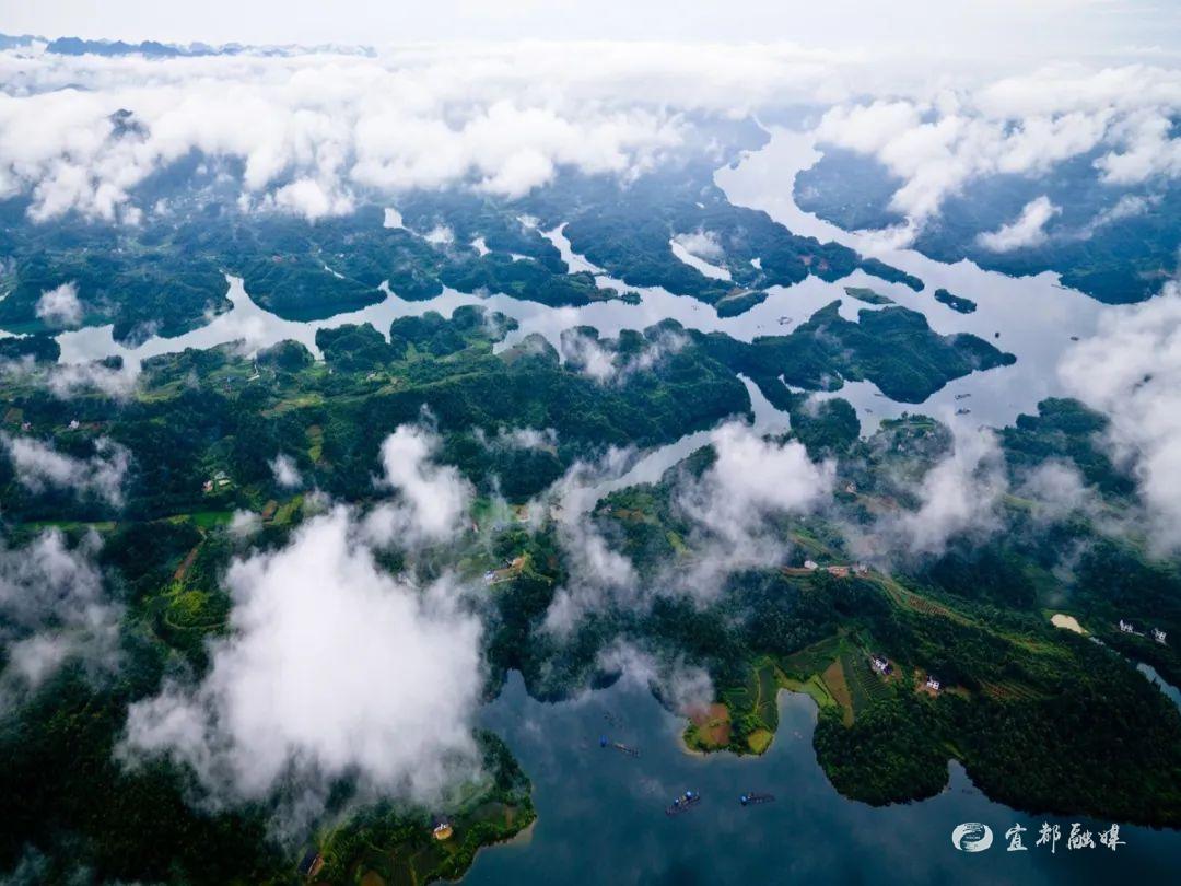 青山清水亲自然!清江天龙湾邀您免费畅游美景._云上宜都