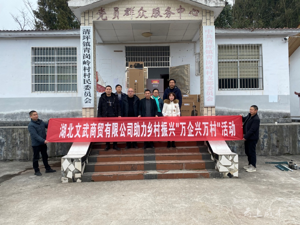 价值12万元咸丰万企兴万村结对帮扶活动走进青岗岭村