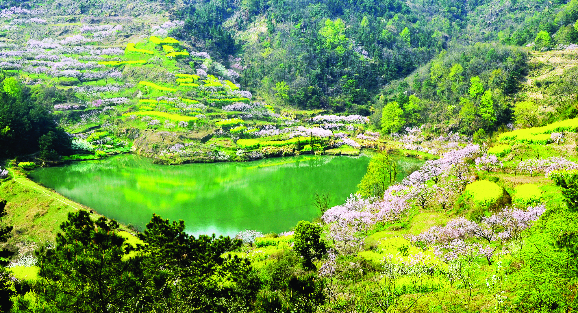 水库果城山水核心景点:北山村,南山头,董家口水库箕岭美人核心景点:睡