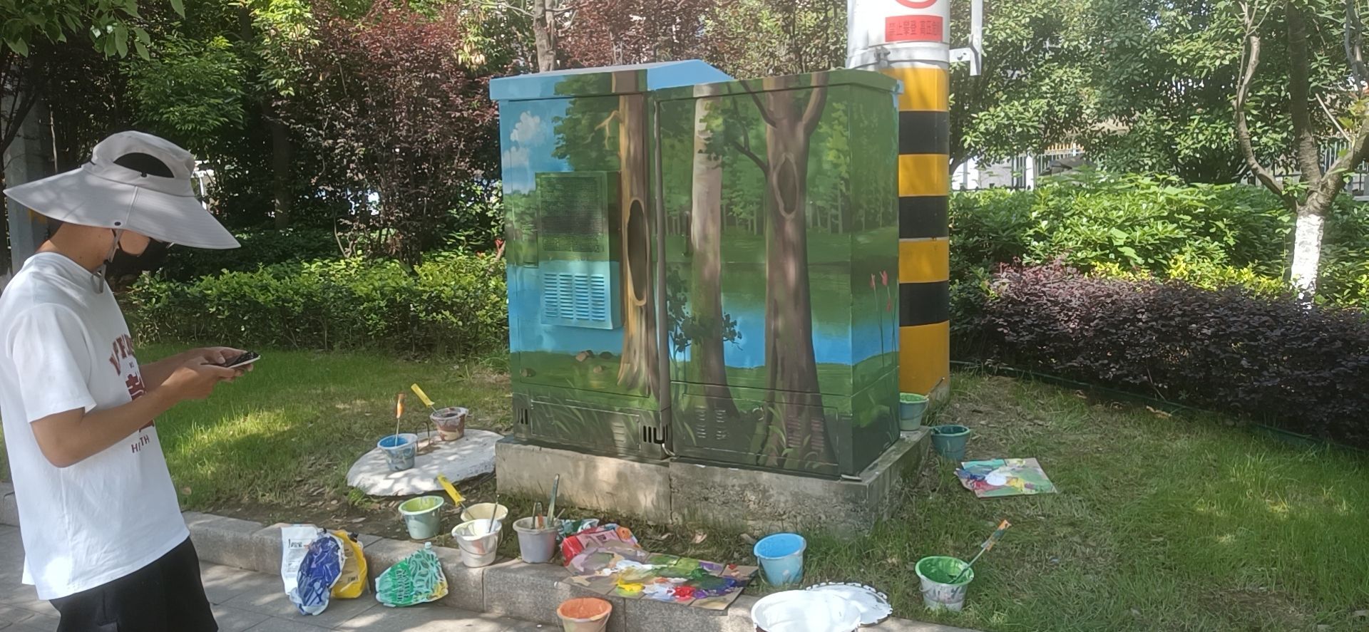 创意彩绘光交箱 画出文明好风景_长江云 湖北网络广播电视台官方