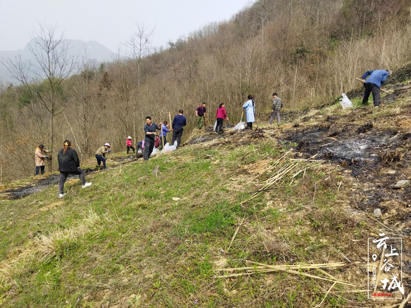 谷城县赵湾乡金盆岭村的农户