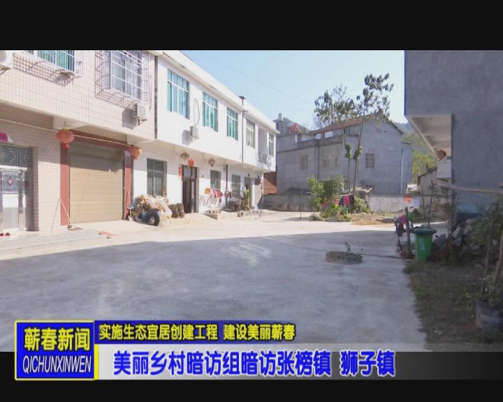 美丽乡村暗访组暗访张榜镇 狮子镇_云上蕲春