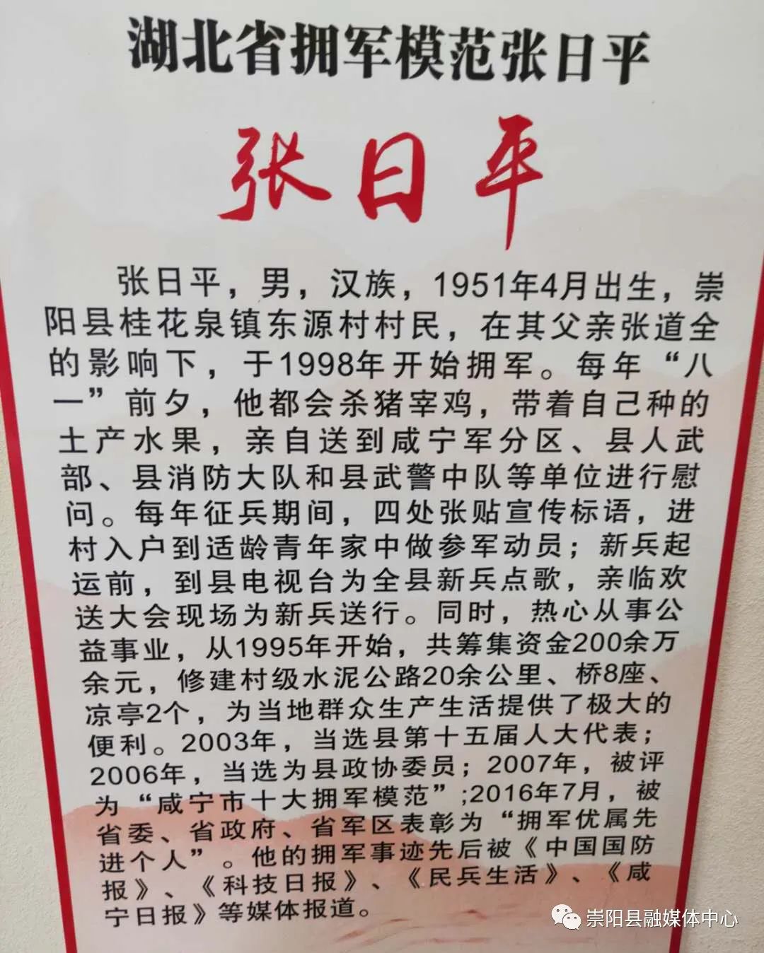 67湖北省拥军模范张日平四代接力的家国情怀