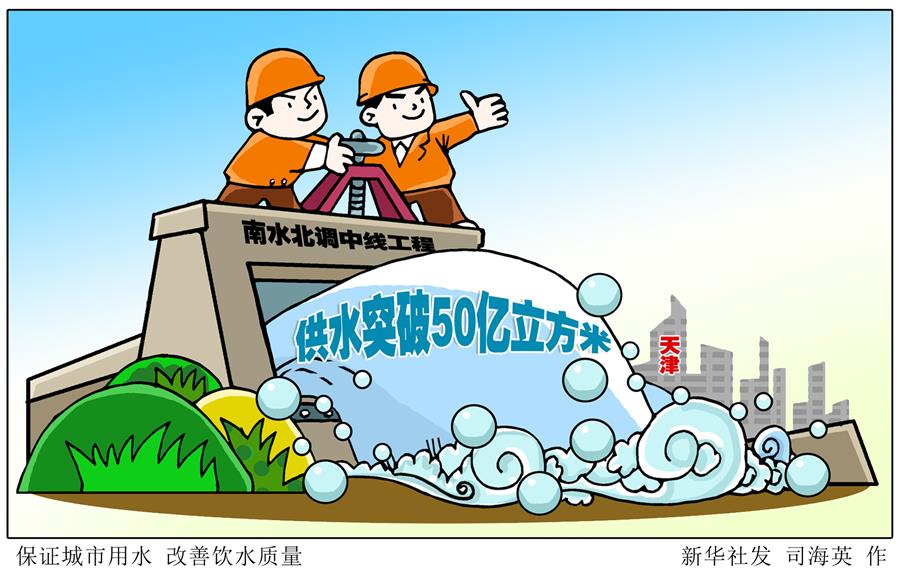 大约相当于350个西湖的水量,有效缓解了天津市水资源短缺的局面