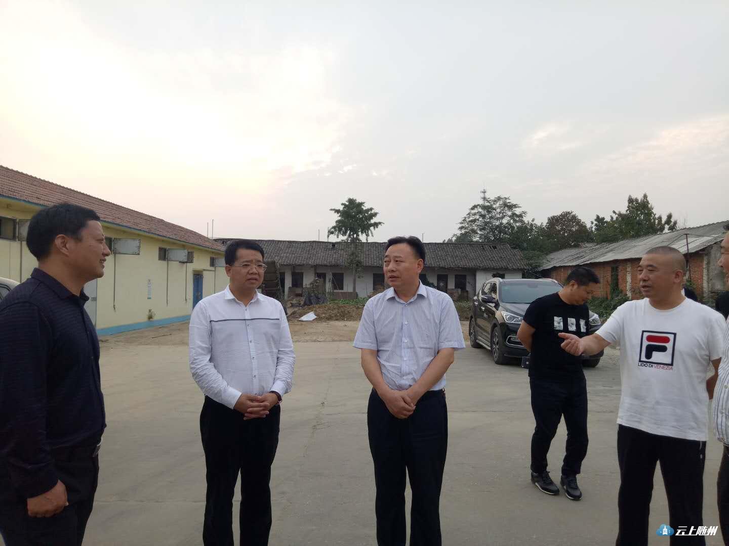 曾都区区长张健到府河镇何店镇南郊办事处调研粮食收购和粮食安全工作