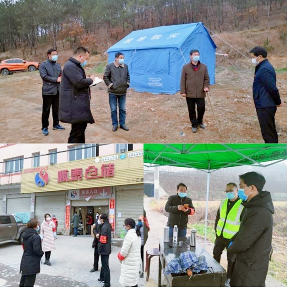党旗在随县大地上飘扬党徽在逆行奋进中闪光三十