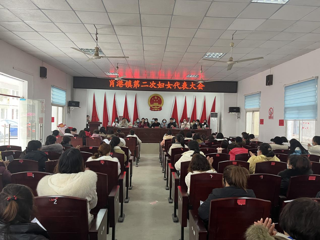 砥砺奋进新时代巾帼聚力绽芳华肖港镇召开第二次妇女代表大会