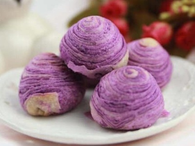 口口美味:香甜的经典广式甜点紫薯酥