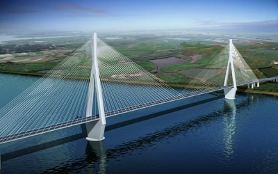 石首长江公路大桥建设进展顺利 完成总投资的60%