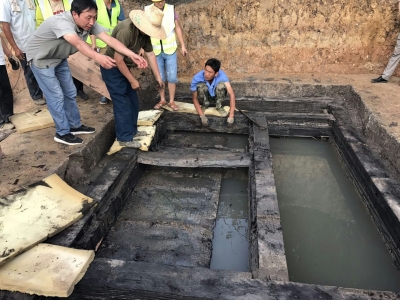 荆州博物馆对西汉古墓擂鼓台墓地29号墓考古发掘