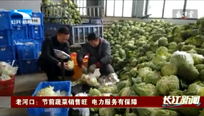 襄阳老河口市：节前蔬菜销售旺  电力服务有保障