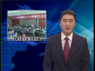 祁国鹏参加大木厂镇党委班子民主生活会 