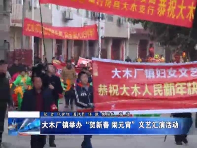 大木厂镇举办“贺新春  闹元宵”文艺汇演活动 