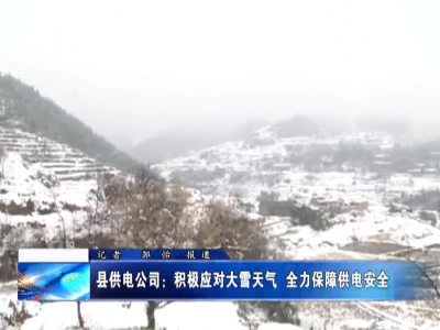 县供电公司：积极应对大雪天气  全力保障供电安全