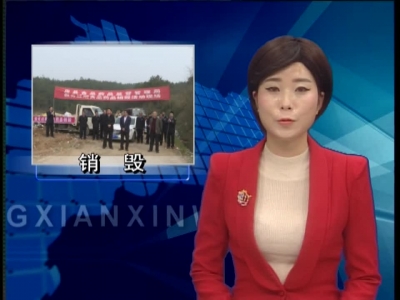 房县集中销毁假冒伪劣食品药品