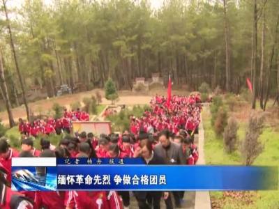 缅怀革命先烈   争做合格团员