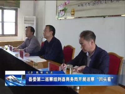 县委第二巡查组到县商务局开展巡察“回头看” 
