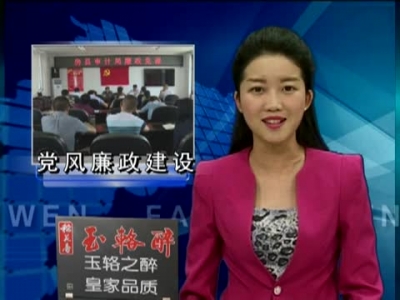 县审计局开展第十八个党风廉政建设宣教月活动