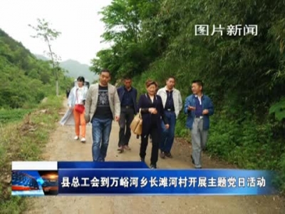 县总工会到万峪河乡长滩河村开展主题党日活动 