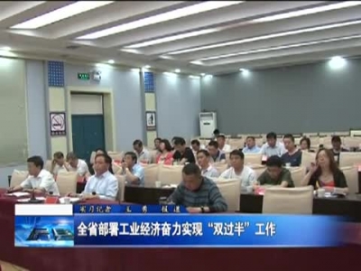 全省部署工业经济奋力实现“双过半”工作