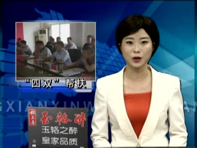 肖大有督导青峰镇“四双”帮扶工作