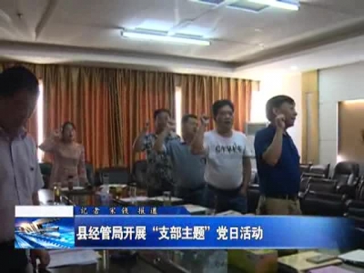县经管局开展“支部主题”党日活动