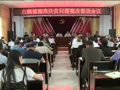 白鹤镇召开精准扶贫问题整改督战会议
