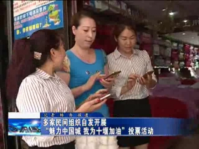 多家民间组织自发开展“魅力中国城 我为十堰加油”投票活动