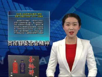 各乡镇 县直各单位认真学习贯彻县委十四届三次全体（扩大）会精神