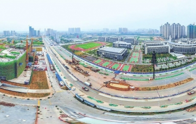 荆州复兴大道建设正酣 投资超82亿