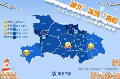 極端低溫-4~0℃！荊州發布寒潮藍色預警！