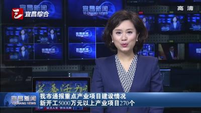 宜昌通报重点产业项目建设情况 新开工5000万元以上产业项目270个
