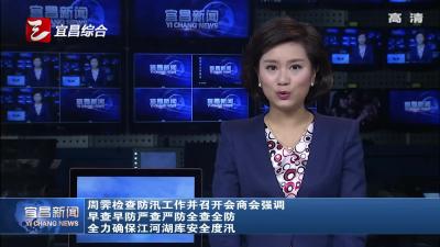 周霁检查防汛工作并召开会商会