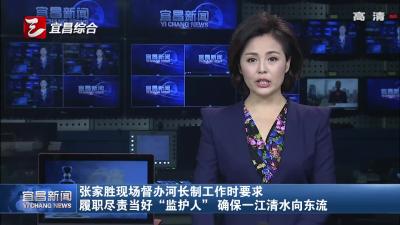 张家胜现场督办河长制工作时要求 履职尽责当好“监护人” 确保一江清水向东流