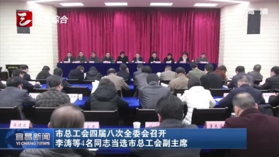 宜昌市总工会四届八次全委会召开