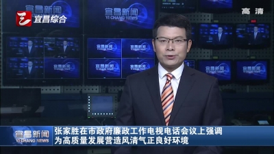 张家胜：为高质量发展营造风清气正良好环境