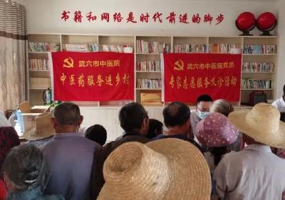 武穴市中医院开展”学党史 守初心 践行动”中医药服务进乡村义诊