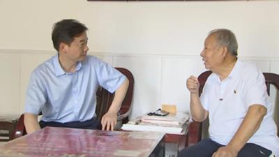 胡昊走访慰问部分离退休老干部