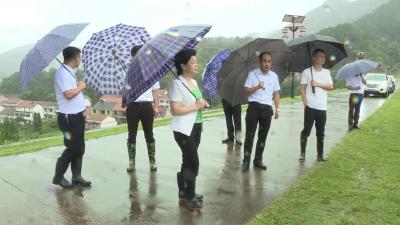 郭茂兰到余川镇检查指导防汛防地灾工作