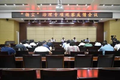 市委“扬尘”治理专项巡察反馈会议召开