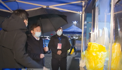 胡昊暗访检查疫情防控工作