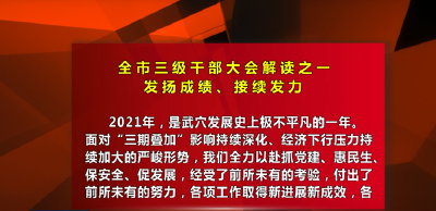 全市三级干部大会解读之一：发扬成绩、接续发力
