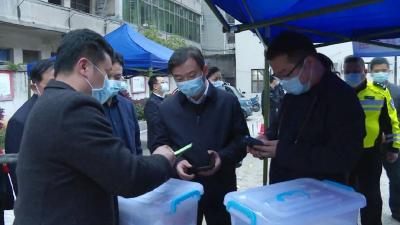 胡昊指导我市疫情防控区域核酸检测演练工作
