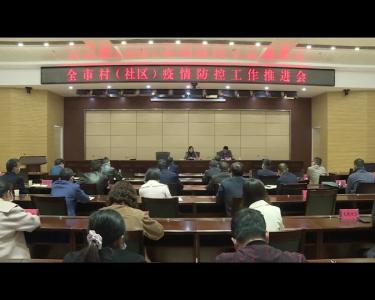 全市村（社区）疫情防控工作推进会召开