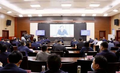 我市组织收听收看全省、黄冈市疫情防控和安全稳定工作视频会议