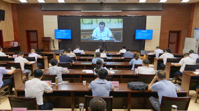 我市组织收听收看黄冈市河湖长制工作视频推进会