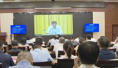我市组织收听收看黄冈市党员干部下基层察民情解民忧暖民心实践活动工作推进视频会